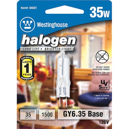 Westinghouse Westinghouse 35 W T4 Decorative Halogen Bulb 380 lm White 1 pk 04031